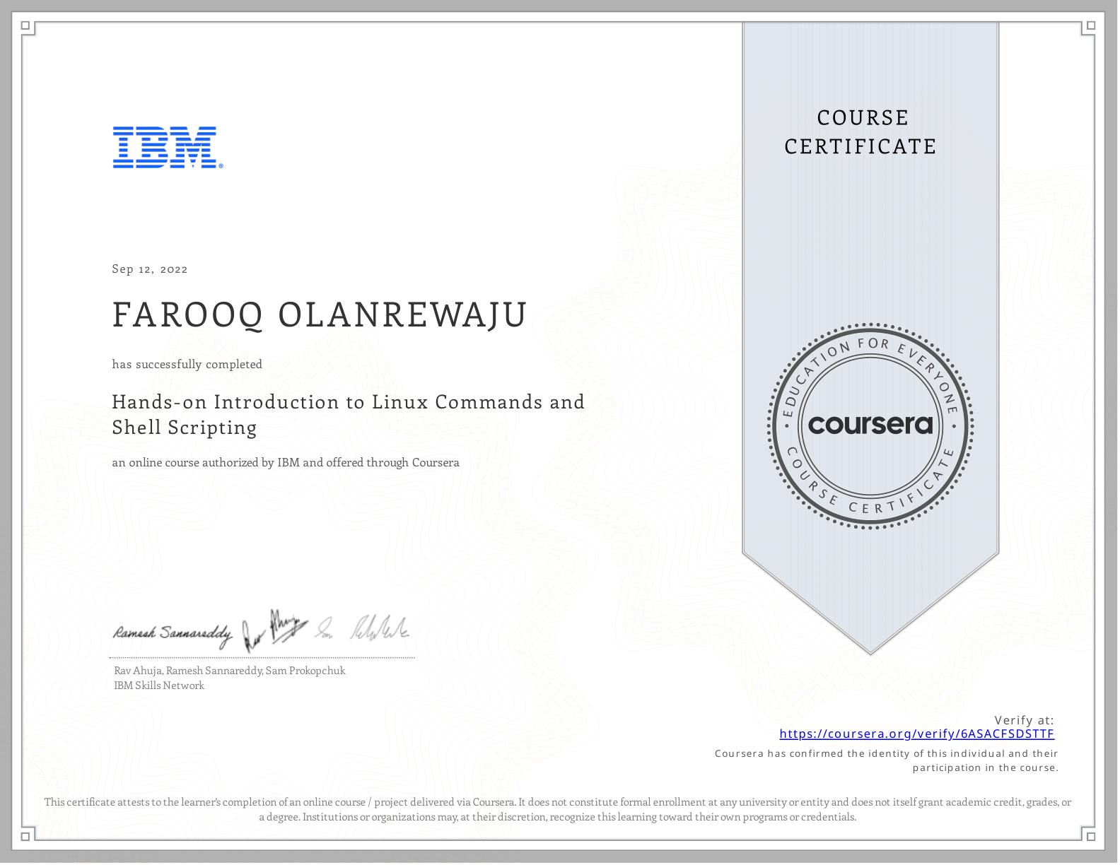 Linux and Shell Scripting